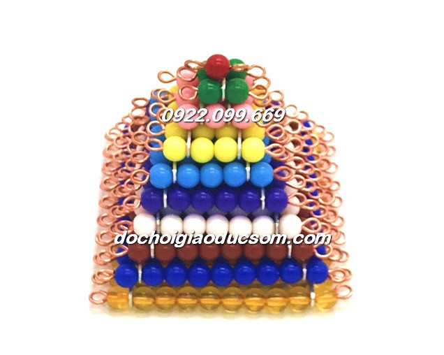 Bộ khối cườm xếp tháp - Giáo cụ Montessori