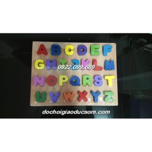 Bảng chữ cái gỗ dày dặn