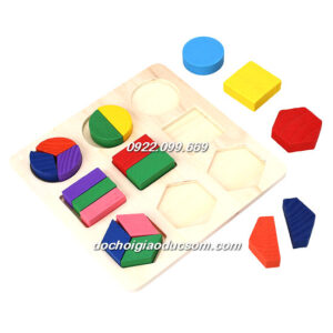 BẢNG HỌC HÌNH DẠNG CHIA PHẦN - COMBO 3 MÓN