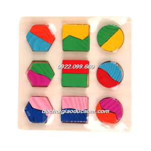 BẢNG HỌC HÌNH DẠNG CHIA PHẦN - COMBO 3 MÓN