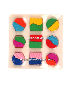 BẢNG HỌC HÌNH DẠNG CHIA PHẦN - COMBO 3 MÓN