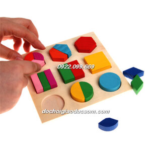 BẢNG HỌC HÌNH DẠNG CHIA PHẦN - COMBO 3 MÓN