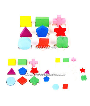 BẢNG HỌC HÌNH DẠNG CHIA PHẦN - COMBO 3 MÓN