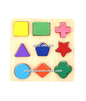 BẢNG HỌC HÌNH DẠNG CHIA PHẦN - COMBO 3 MÓN