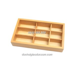 Bộ hạt cườm đen trắng có hộp - Giáo cụ Montessori
