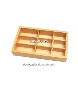 Bộ hạt cườm đen trắng có hộp - Giáo cụ Montessori
