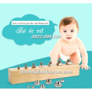 Bộ ốc vít A - Giáo cụ Montessori hàng tốt, chất lượng, giá rẻ