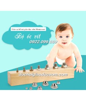 Bộ ốc vít A - Giáo cụ Montessori hàng tốt, chất lượng, giá rẻ