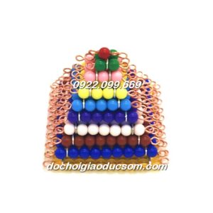 Bộ khối cườm xếp tháp - Giáo cụ Montessori