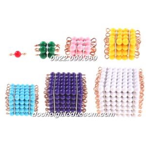 Bộ khối cườm xếp tháp - Giáo cụ Montessori