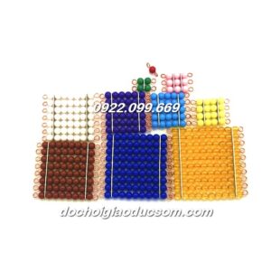 Bộ khối cườm xếp tháp - Giáo cụ Montessori
