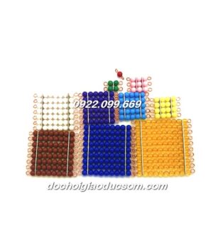 Bộ khối cườm xếp tháp - Giáo cụ Montessori