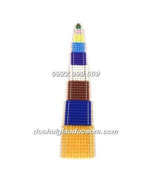 Bộ khối cườm xếp tháp - Giáo cụ Montessori