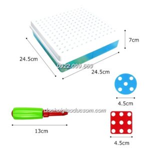 Bộ công cụ ốc vít tạo hình 189 pcs nhựa