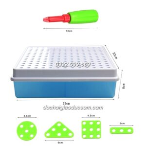 Bộ công cụ ốc vít tạo hình 189 pcs nhựa
