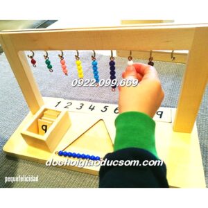 Giá treo các chuỗi hạt màu 1-9  Teen Bead Hanger - Giáo cụ Montessori