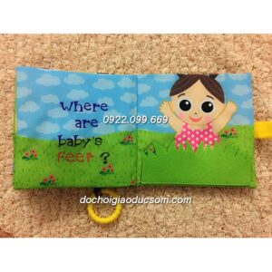 Sách vải tương tác Jolly baby Where is baby