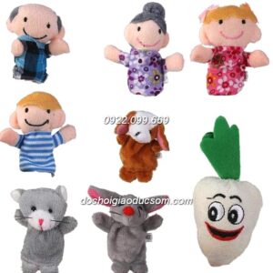 Rối ngón tay kể chuyện NHỔ CỦ CẢI 8 chi tiết