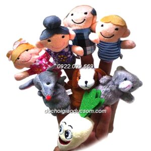 Rối ngón tay kể chuyện NHỔ CỦ CẢI 8 chi tiết