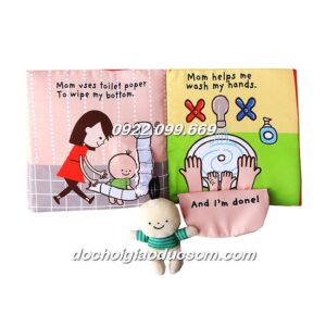 Sách vải tương tác It's Potty time - dạy bé kỹ năng đi vệ sinh giá rẻ, hàng đẹp