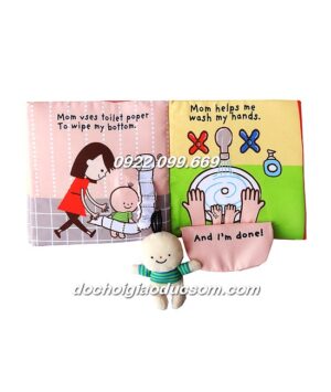 Sách vải tương tác It's Potty time - dạy bé kỹ năng đi vệ sinh giá rẻ, hàng đẹp
