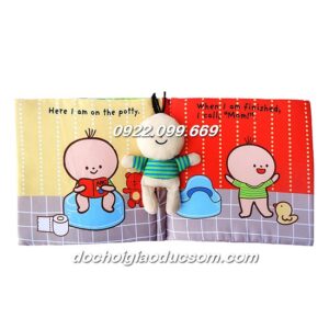 Sách vải tương tác It's Potty time - dạy bé kỹ năng đi vệ sinh giá rẻ, hàng đẹp