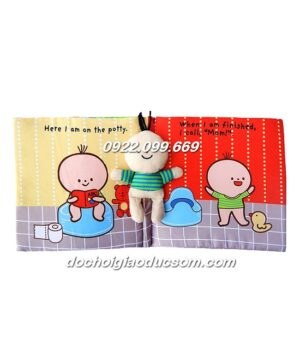 Sách vải tương tác It's Potty time - dạy bé kỹ năng đi vệ sinh giá rẻ, hàng đẹp