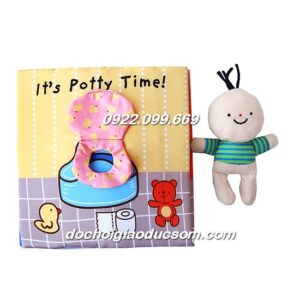 Sách vải tương tác It's Potty time - dạy bé kỹ năng đi vệ sinh giá rẻ, hàng đẹp