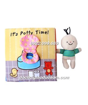 Sách vải tương tác It's Potty time - dạy bé kỹ năng đi vệ sinh giá rẻ, hàng đẹp