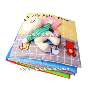 Sách vải tương tác It's Potty time - dạy bé kỹ năng đi vệ sinh giá rẻ, hàng đẹp