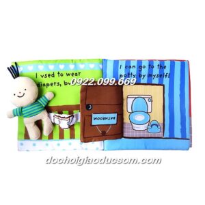 Sách vải tương tác It's Potty time - dạy bé kỹ năng đi vệ sinh giá rẻ, hàng đẹp