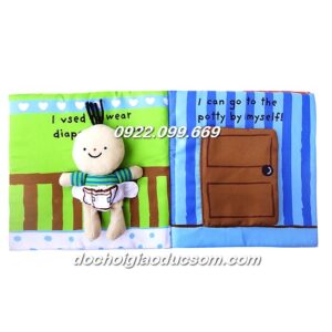 Sách vải tương tác It's Potty time - dạy bé kỹ năng đi vệ sinh giá rẻ, hàng đẹp