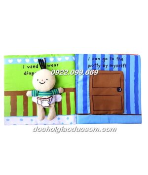 Sách vải tương tác It's Potty time - dạy bé kỹ năng đi vệ sinh giá rẻ, hàng đẹp