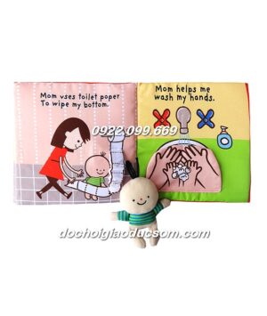 Sách vải tương tác It's Potty time - dạy bé kỹ năng đi vệ sinh giá rẻ, hàng đẹp