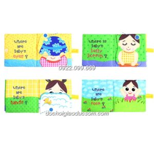 Sách vải tương tác Jolly baby Where is baby