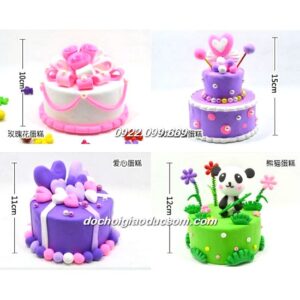 Tạo hình nghệ thuật bánh sinh nhật bằng đất nặn