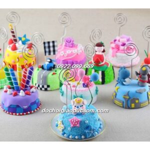 Tạo hình nghệ thuật bánh sinh nhật bằng đất nặn