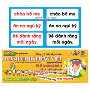 FLASH CARD TIẾNG VIỆT, CỤM TỪ VÀ CÂU Hàng chuẩn