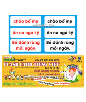 FLASH CARD TIẾNG VIỆT, CỤM TỪ VÀ CÂU Hàng chuẩn