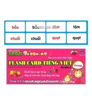 FLASH CARD TIẾNG VIỆT, TỪ ĐƠN 2 Giá tốt