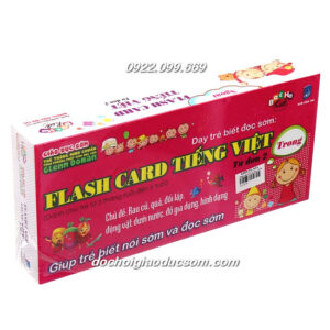 FLASH CARD TIẾNG VIỆT, TỪ ĐƠN 2 Hàng chuẩn